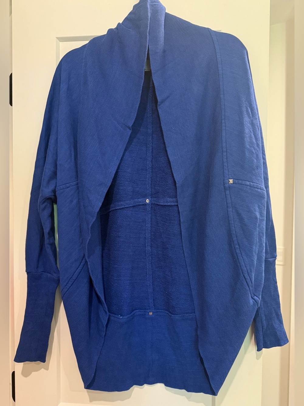 Wilfred Aritzia Diderot ROYAL BLUE Cardigan (stained)